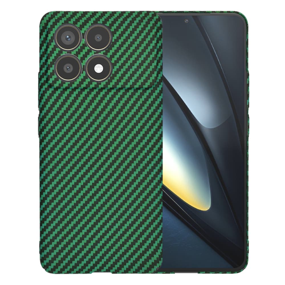 Techsuit Carbonite FiberShell obal Poco F6 Pro zelený - náhled 1