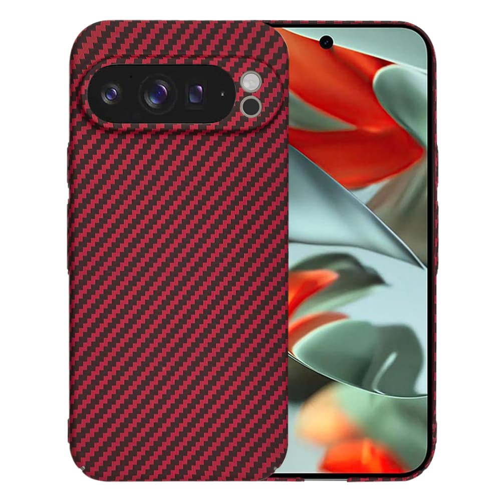 Techsuit Carbonite FiberShell Google Pixel 9 Pro XL červený - náhled 1