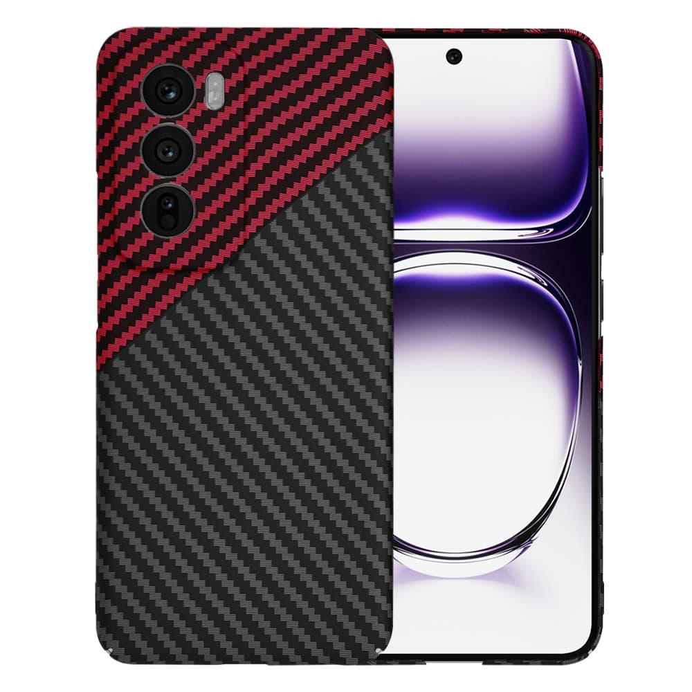 Techsuit Carbonite FiberShell pro Oppo Reno12 Red Vortex - náhled 1