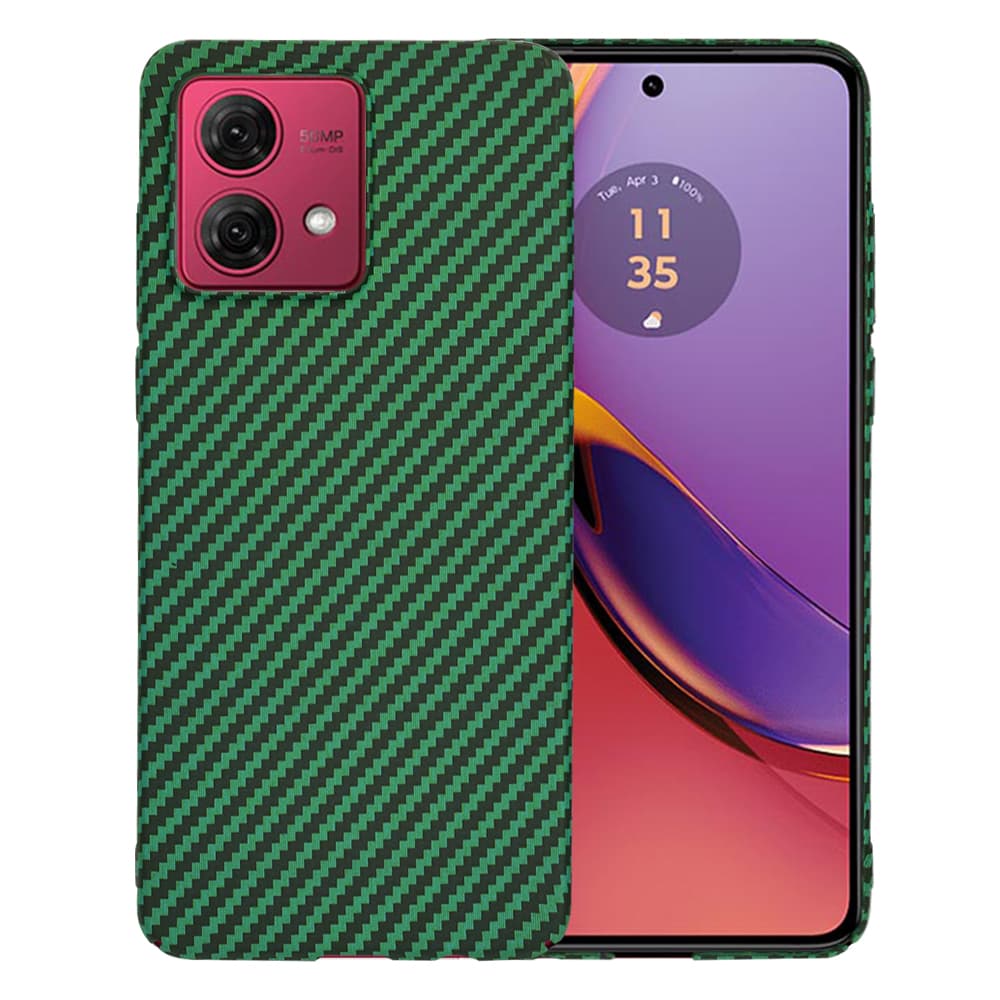 Techsuit Carbonite FiberShell kryt Motorola Moto G84 zelený - náhled 1