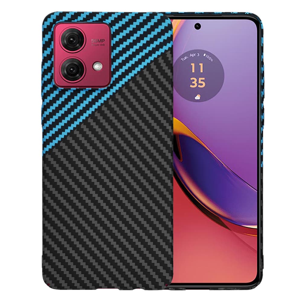 Techsuit Carbonite Motorola Moto G84 Blue Pulse - náhled 1