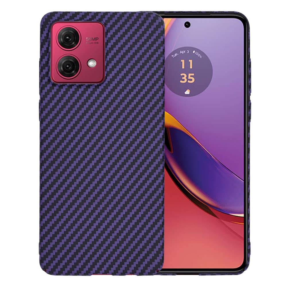 Techsuit Carbonite FiberShell Motorola Moto G84 fialová - náhled 1