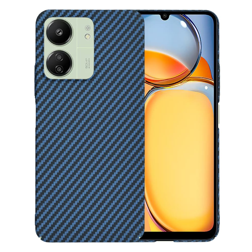 Techsuit Carbonite FiberShell pro Xiaomi Redmi 13C Cyan - náhled 1