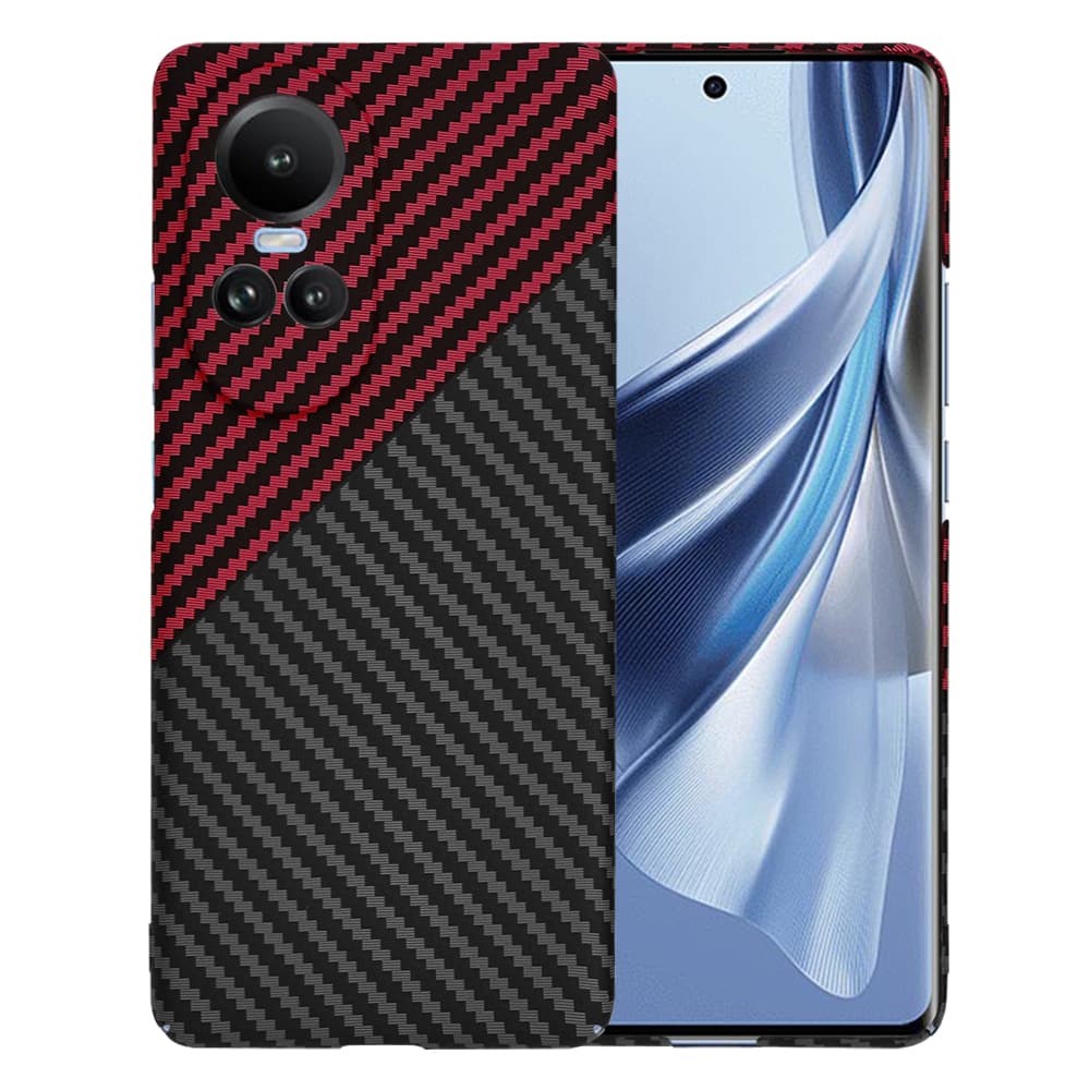 Techsuit Carbonite FiberShell pro Oppo Reno10 Pro Red Vortex - náhled 1