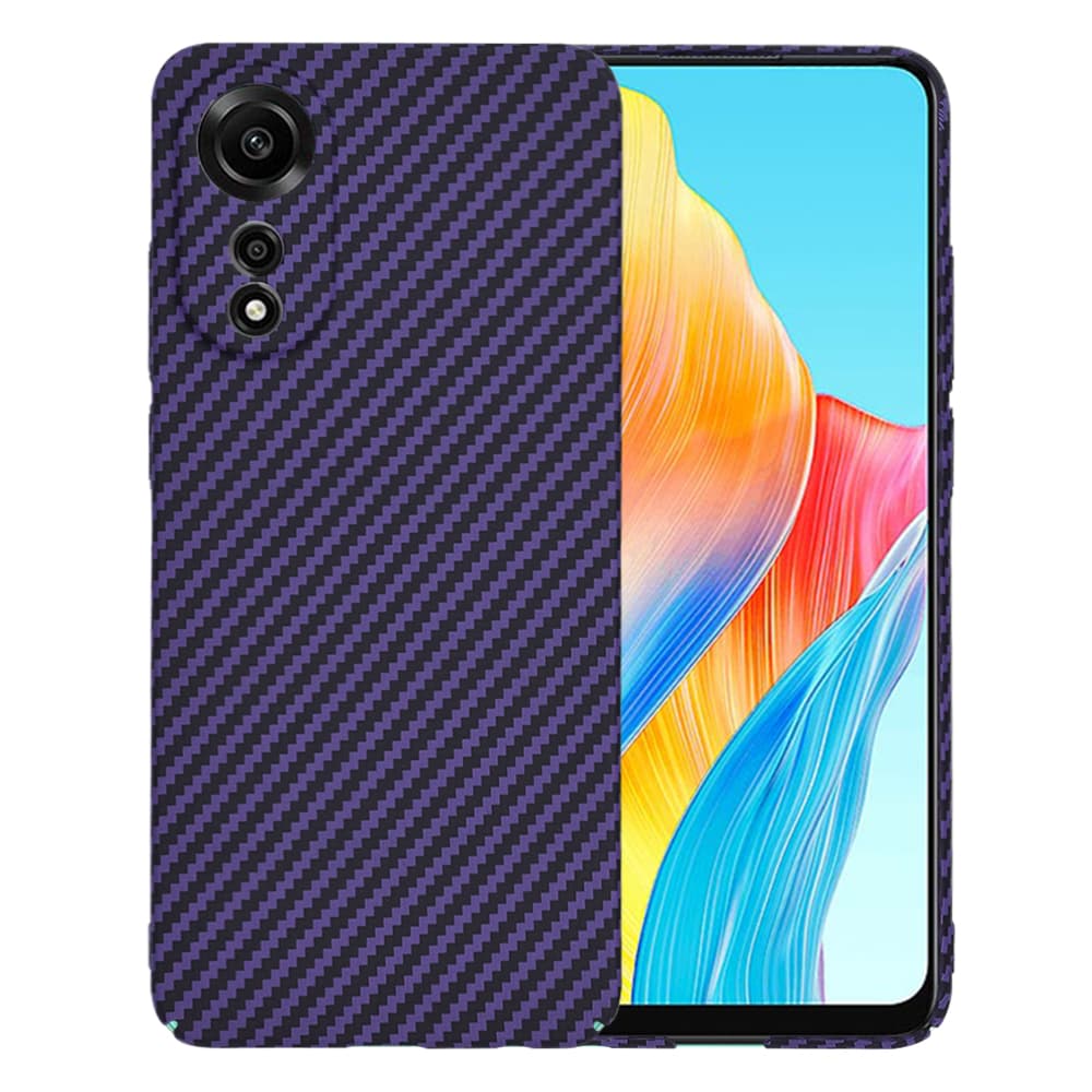 Techsuit Carbonite FiberShell pouzdro Oppo A78 4G Purple - náhled 1