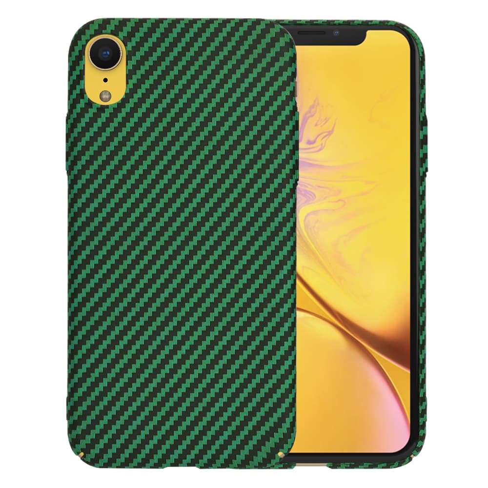 Techsuit Carbonite FiberShell kryt iPhone XR zelený - náhled 1