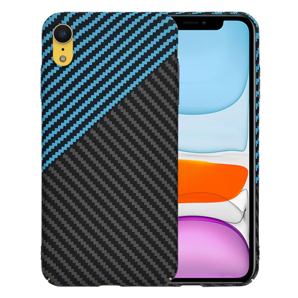 Techsuit Carbonite FiberShell pouzdro iPhone XR modré - náhled 1