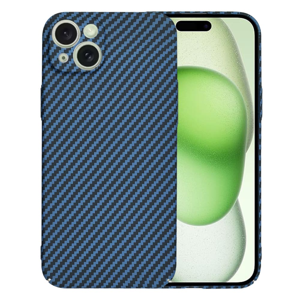 Techsuit Carbonite FiberShell pro iPhone 15 Plus v tyrkysové barvě - náhled 1