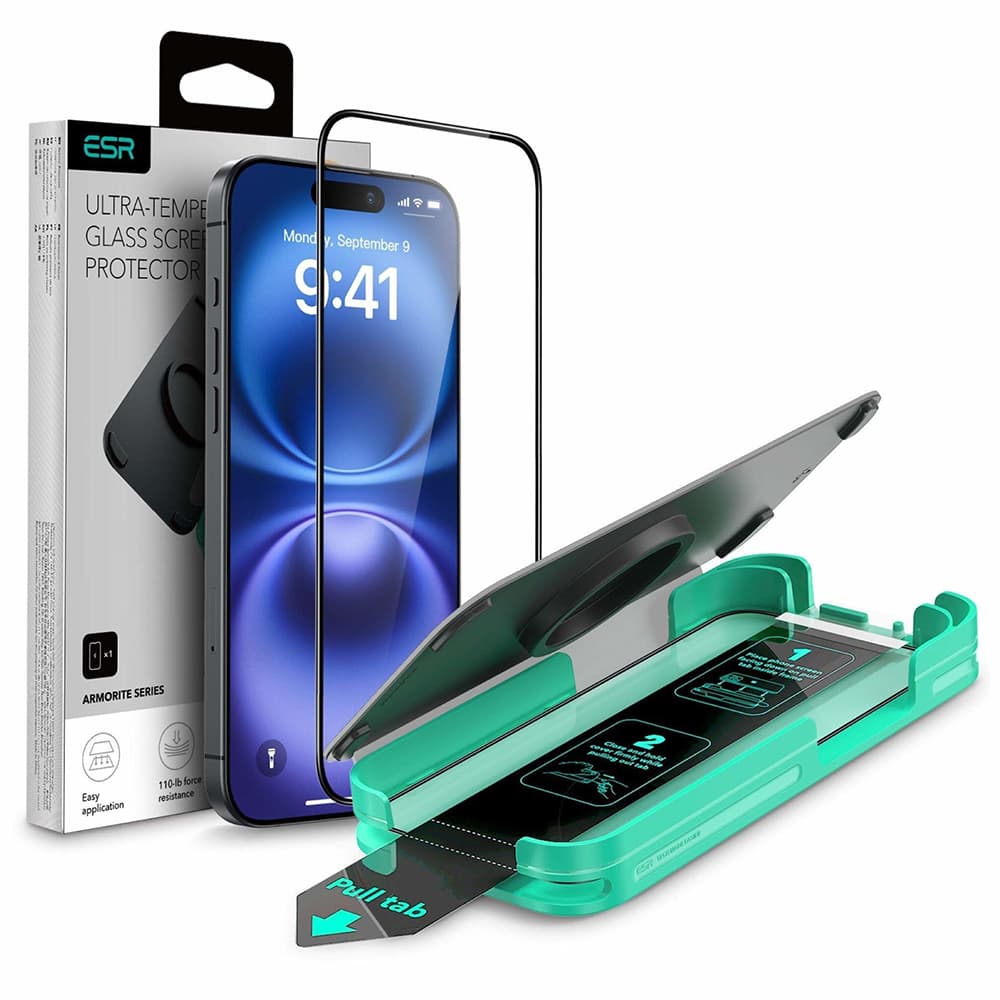 ESR Armorite ochranné sklo iPhone 16 Pro černé - náhled 1