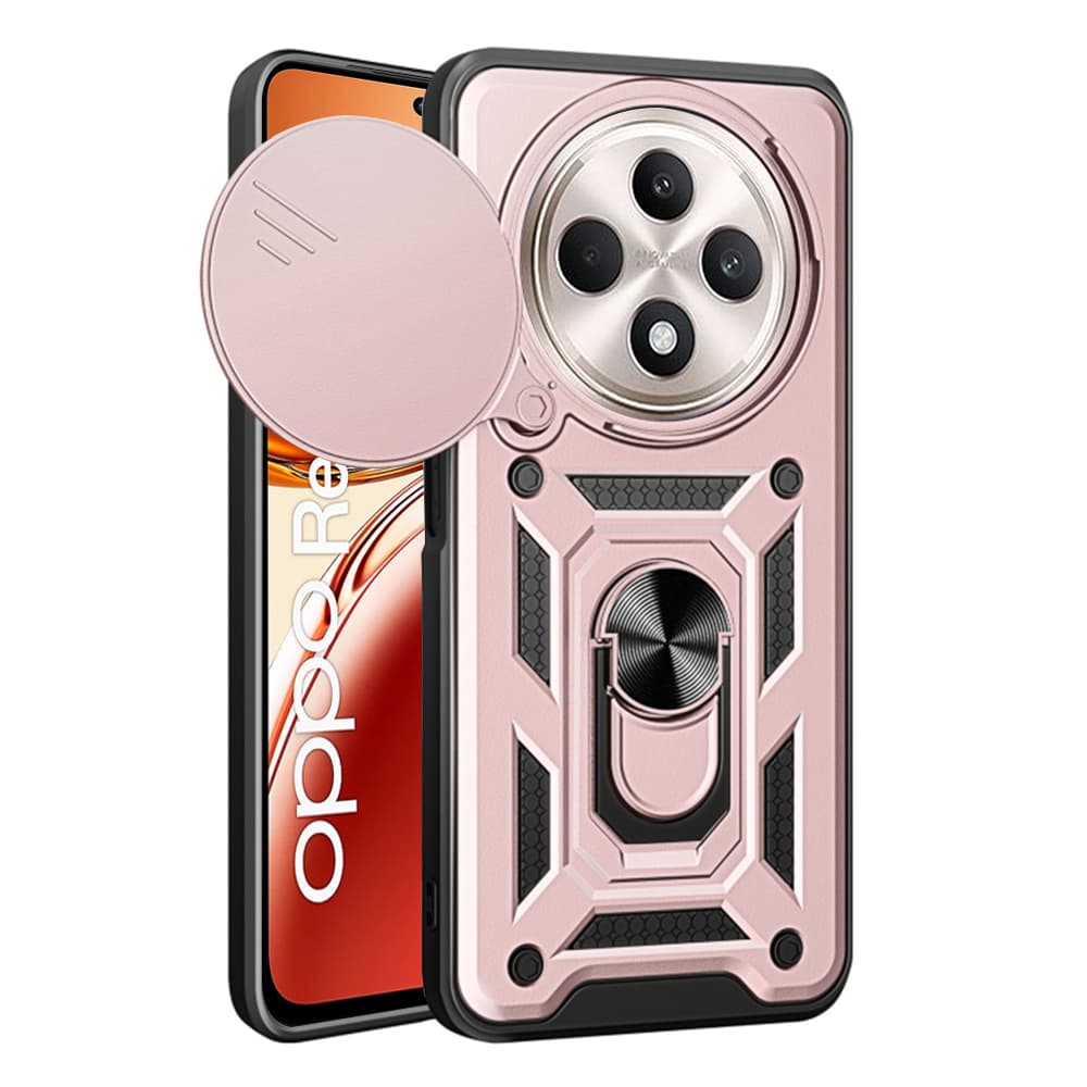 Techsuit CamShield Series pro Oppo Reno12 F/FS 4G/5G růžově zlatý - náhled 1