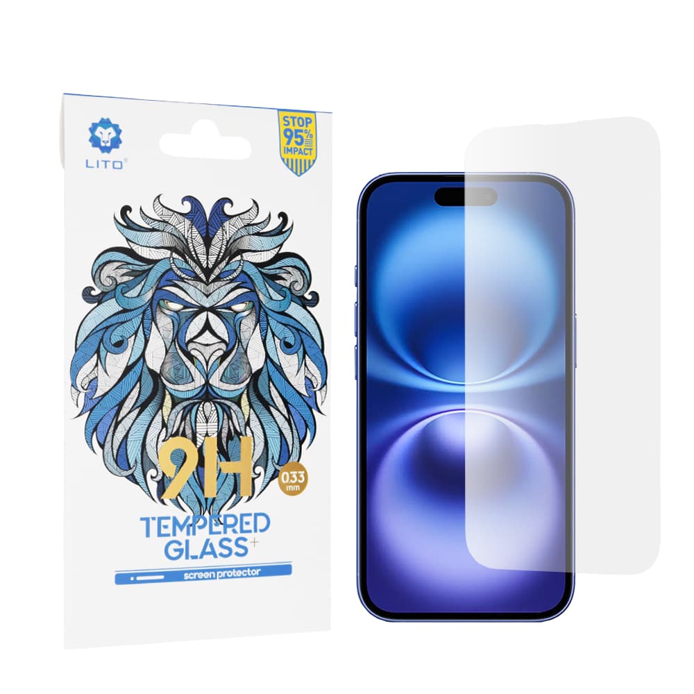 Lito 2.5D Classic Glass iPhone 16 čiré sklo - náhled 1