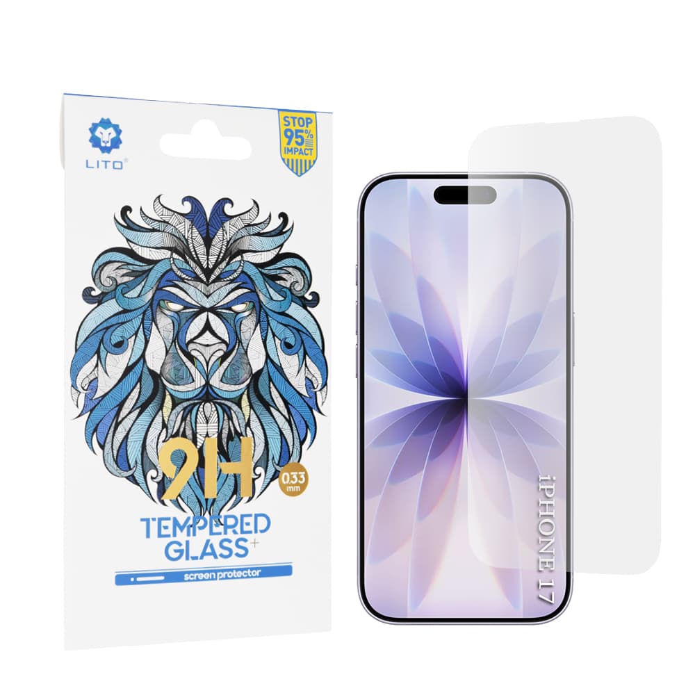 Ochranné sklo Lito 2.5D Classic pro iPhone 17 iPhone 17 Pro iPhone 16 Pro čiré - náhled 1