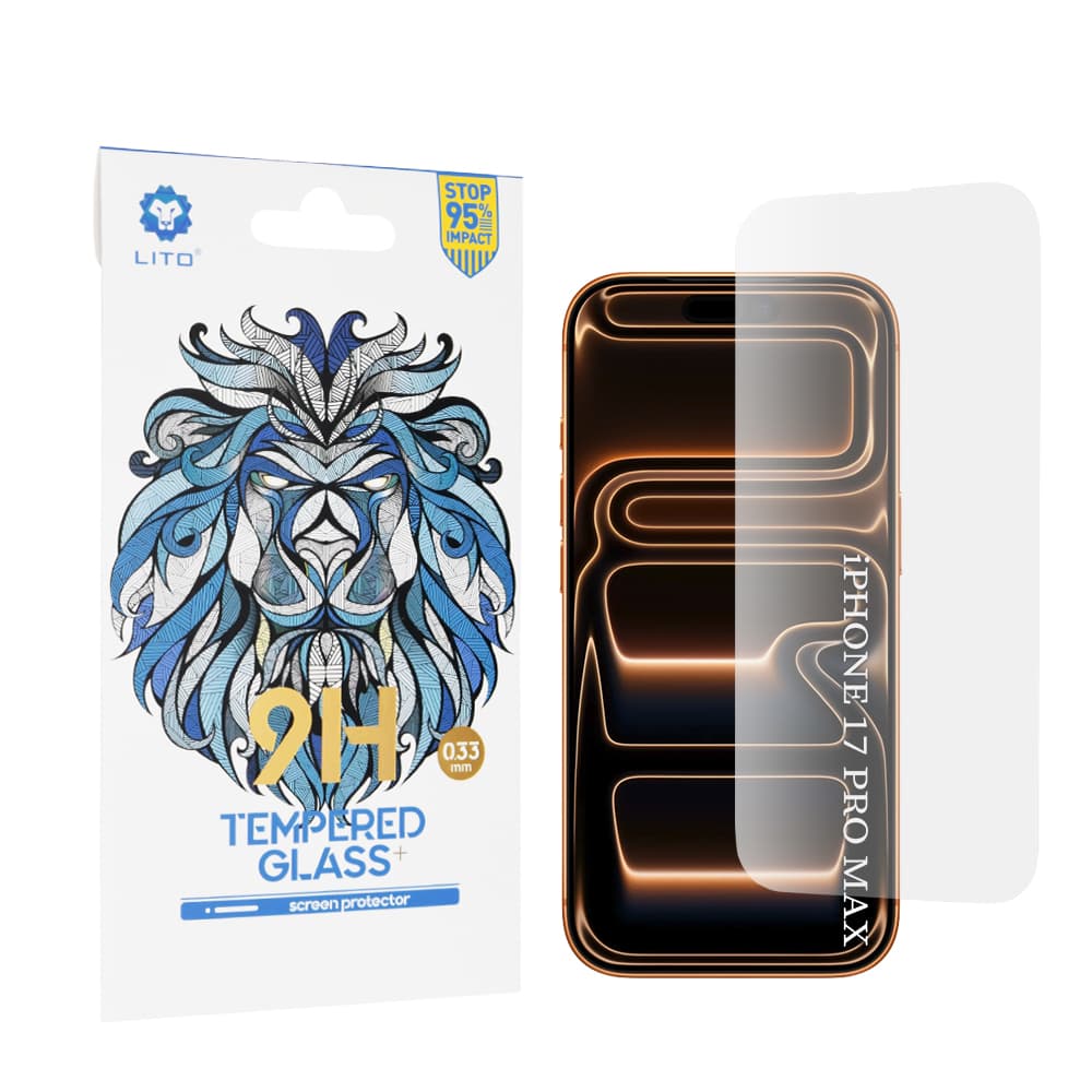 Lito 2.5D Classic Glass iPhone 17 Pro Max iPhone 16 Pro Max průhledné sklo - náhled 1