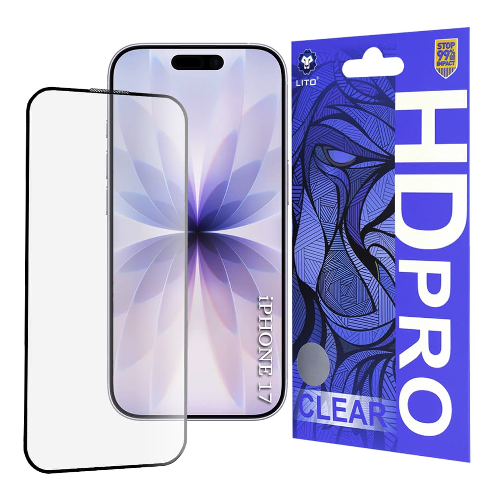 Lito HD Pro Clear pro iPhone 17 iPhone 16 Pro černý - náhled 1