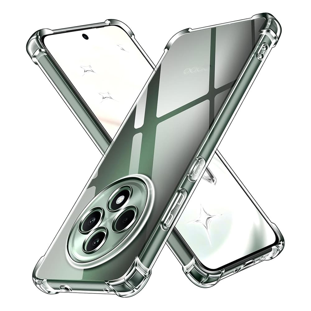 Techsuit nárazuvzdorný průhledný silikon pro Oppo Reno12 F Reno12 FS průhledný - náhled 1