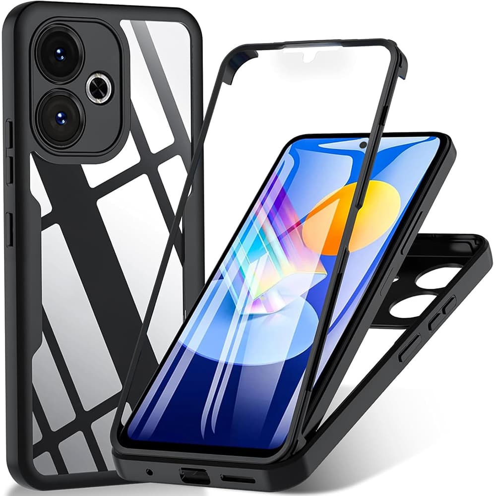 Techsuit ColorVerse 360 Series + Ochranné sklo Xiaomi Redmi 13 Poco M6 4G černá - náhled 1