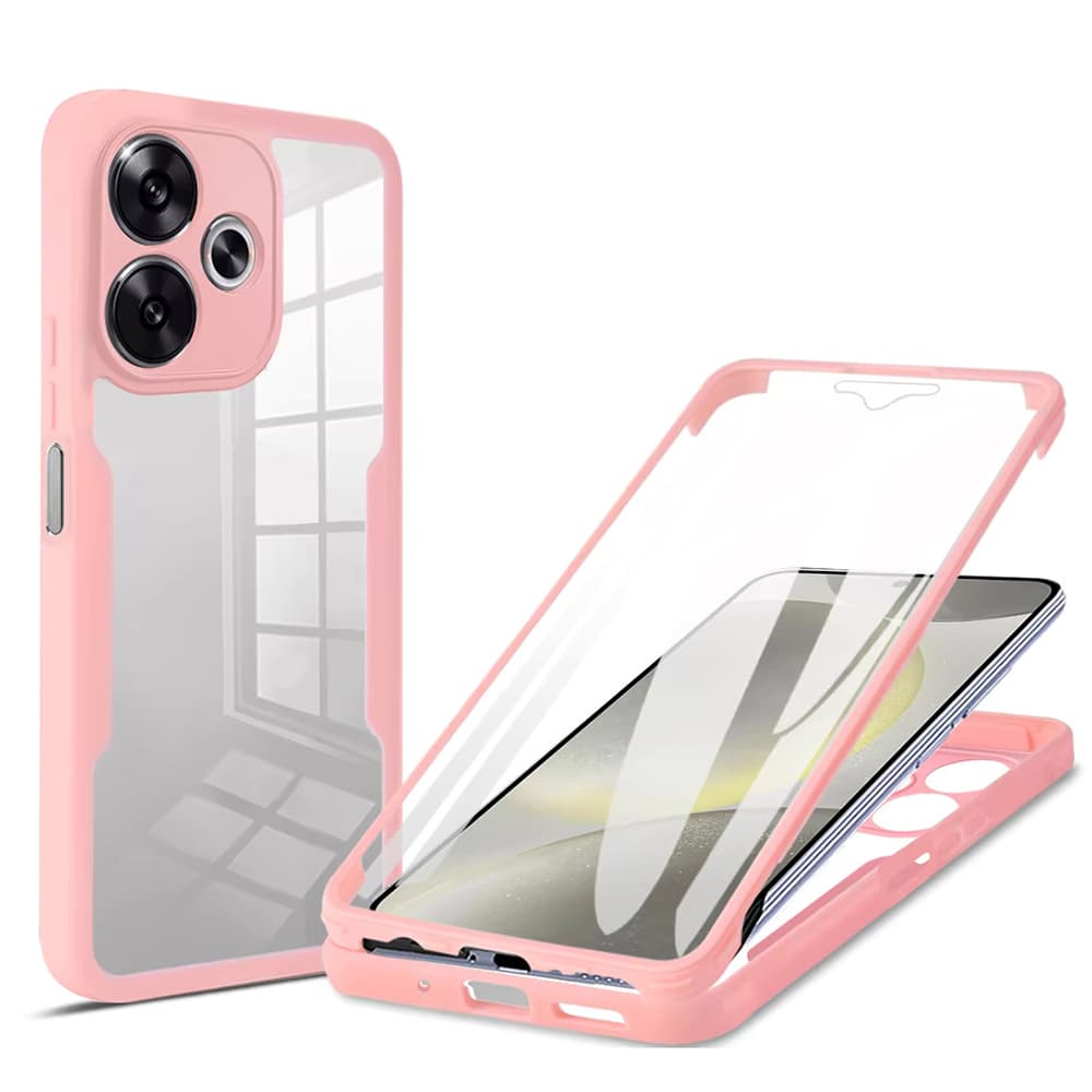 Techsuit ColorVerse 360 Series s ochrannou fólií Xiaomi Poco F6 růžová - náhled 1