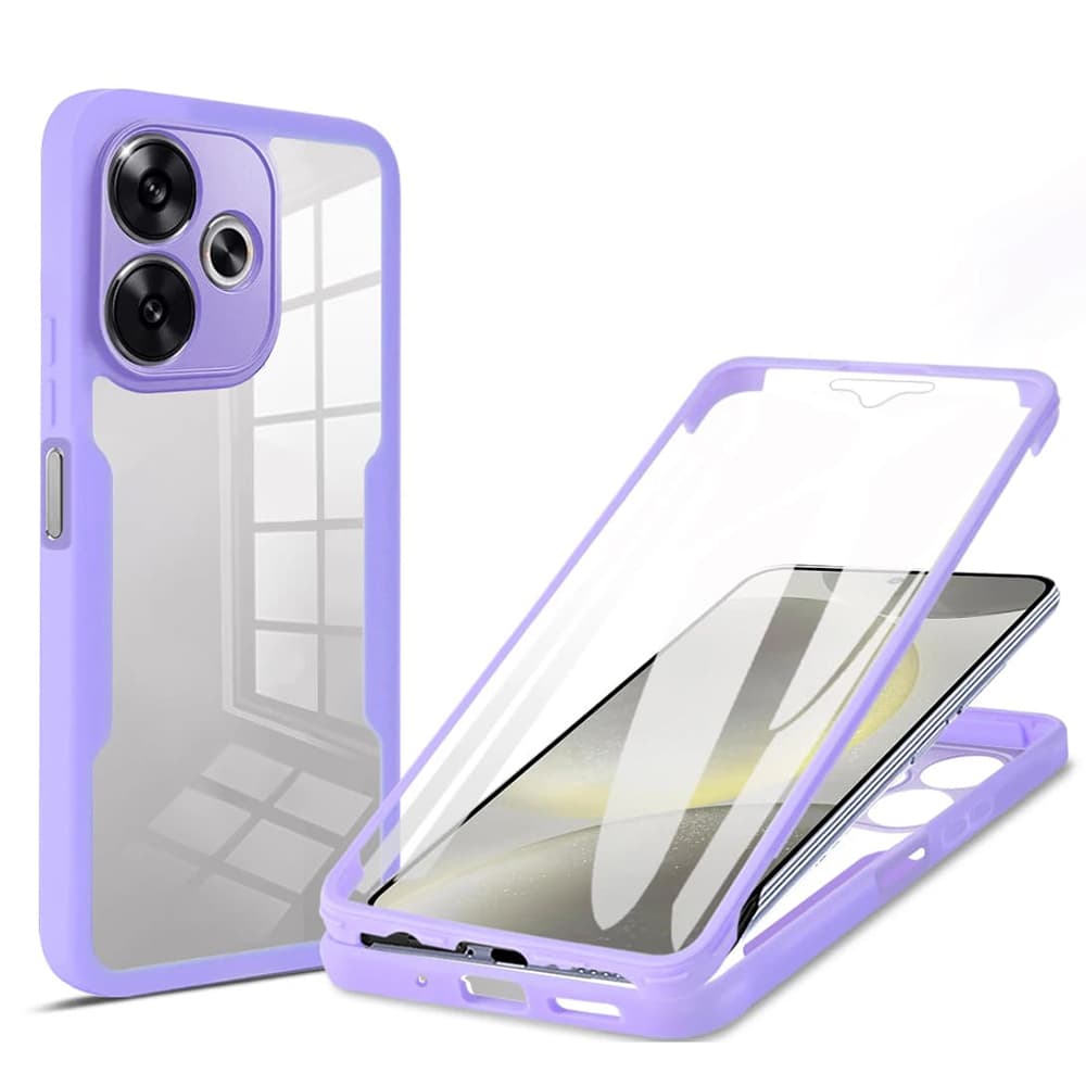 Techsuit ColorVerse 360 Series s ochranným sklem Xiaomi Poco F6 fialová - náhled 1