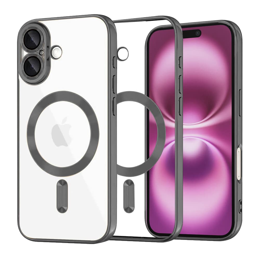 Techsuit Luxury Crystal MagSafe pro iPhone 16 Plus černý - náhled 1