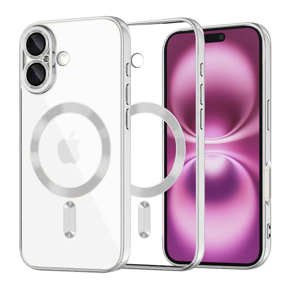 Techsuit Luxury Crystal MagSafe pro iPhone 16 Plus stříbrný - náhled 1