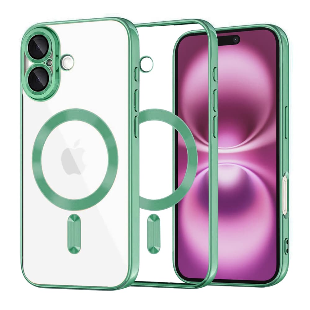 Techsuit Luxury Crystal MagSafe pro iPhone 16 Plus světle zelená - náhled 1