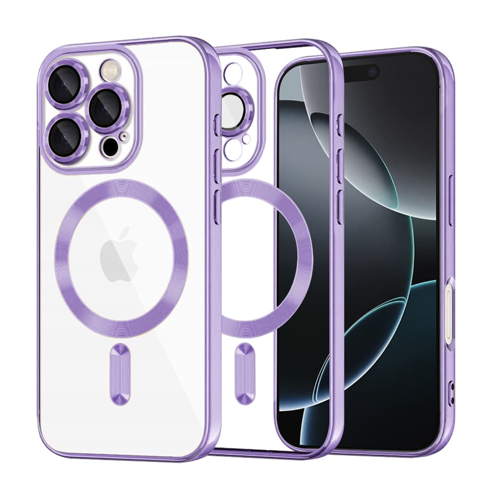 Techsuit Luxury Crystal MagSafe pro iPhone 16 Pro světle fialová - náhled 1