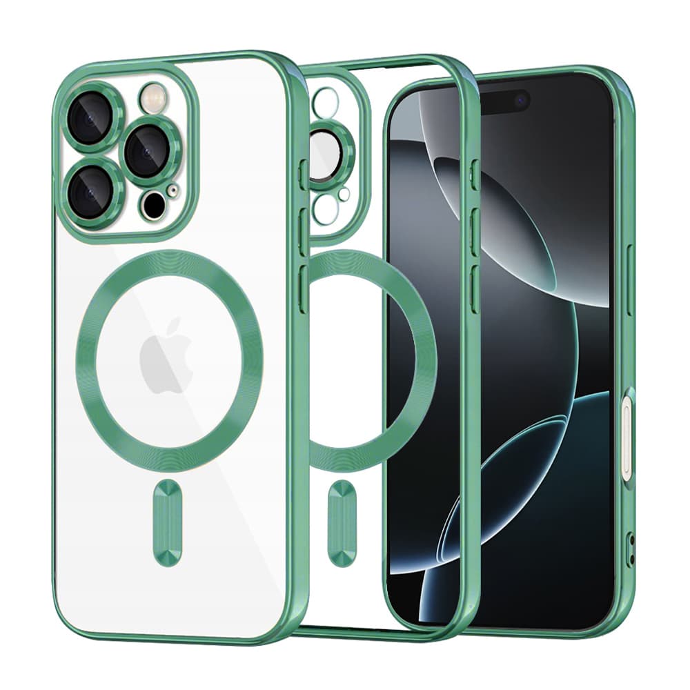 Techsuit Luxury Crystal MagSafe pro iPhone 16 Pro světle zelená - náhled 1
