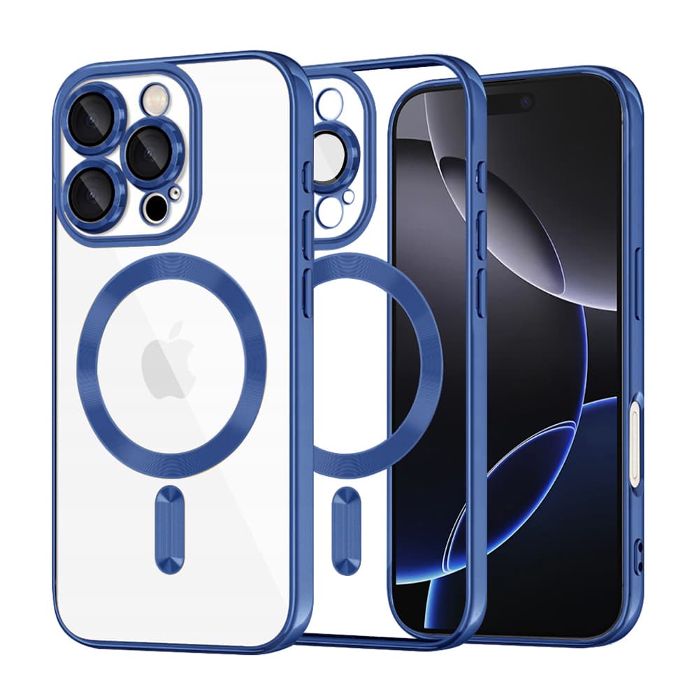 Techsuit Luxury Crystal MagSafe pro iPhone 16 Pro Max v tmavě modré - náhled 1