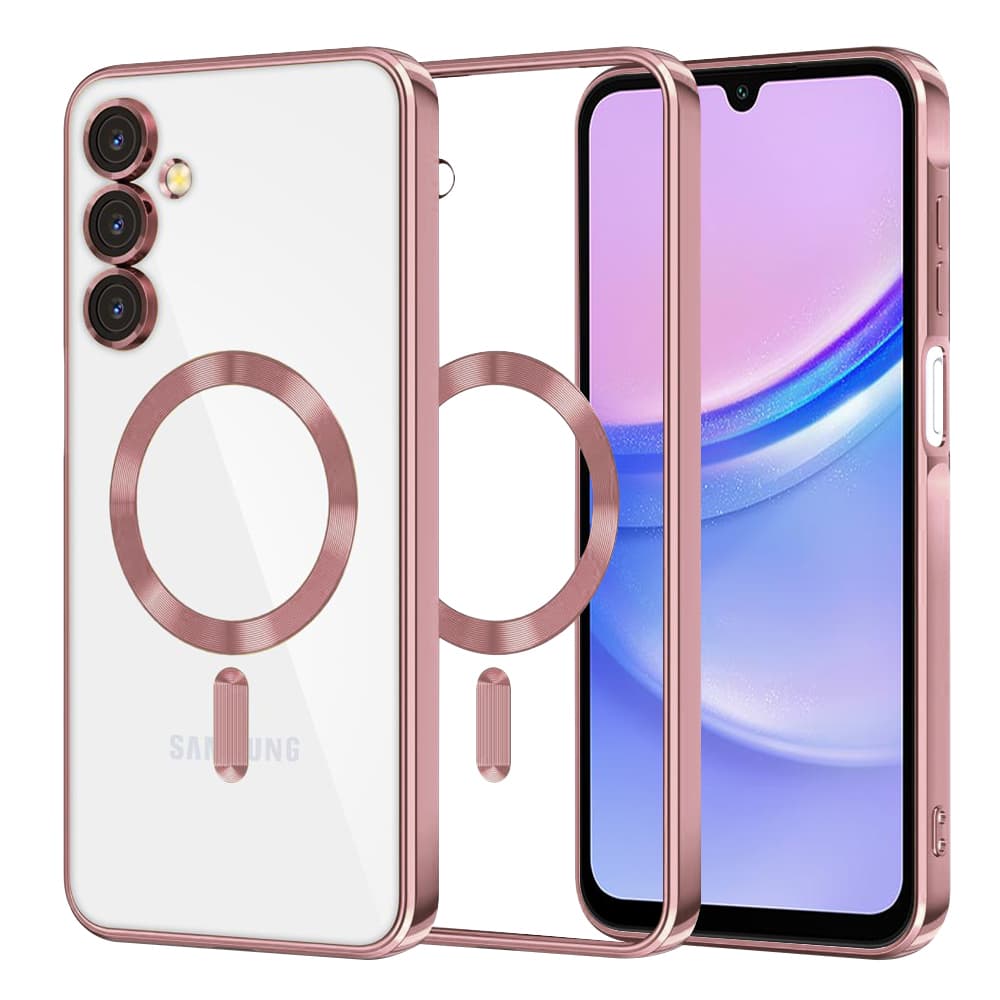 Techsuit Luxury Crystal MagSafe pro Samsung Galaxy A15 4G / A15 5G růžový - náhled 1