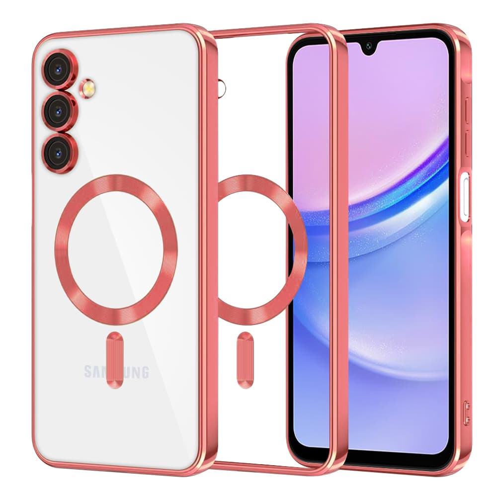 Techsuit Luxury Crystal MagSafe pro Samsung Galaxy A15 4G / A15 5G červený - náhled 1