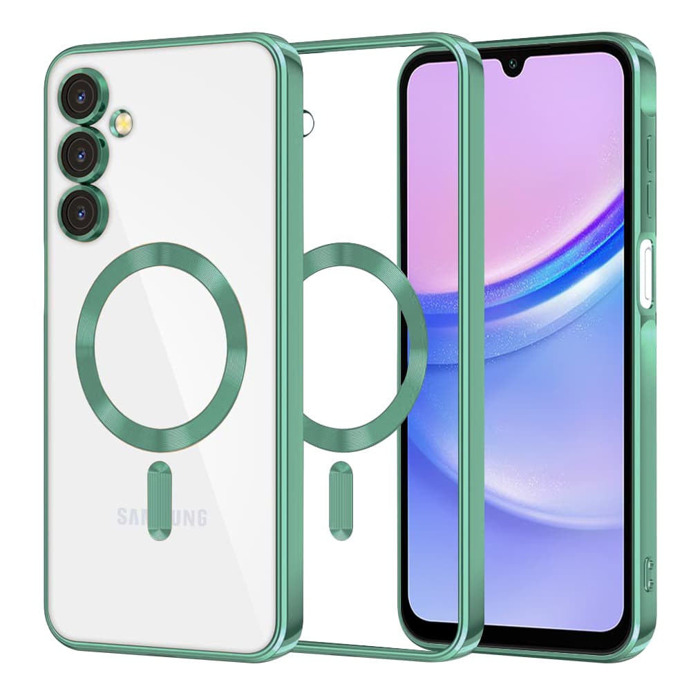 Techsuit Luxury Crystal MagSafe pro Samsung Galaxy A15 4G / A15 5G světle zelená - náhled 1