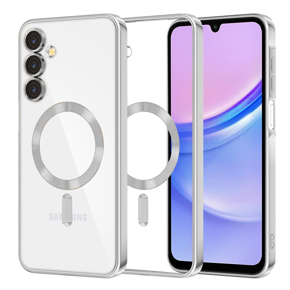 Techsuit Luxury Crystal MagSafe pro Samsung Galaxy A15 4G / A15 5G stříbrný - náhled 1