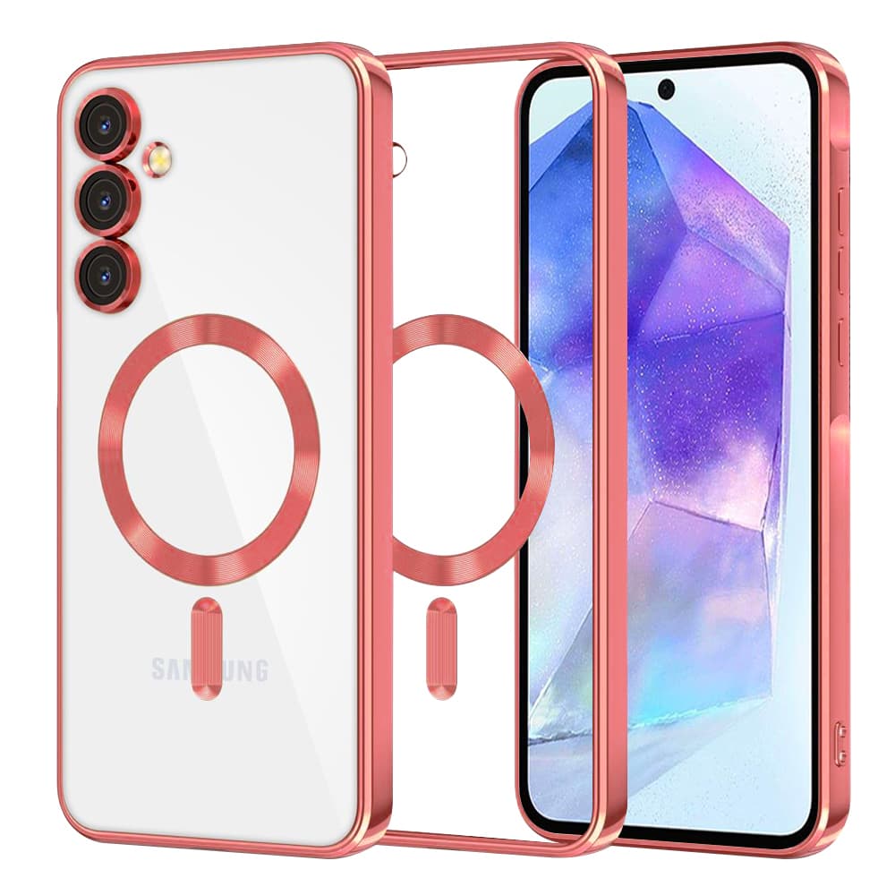 Techsuit Luxury Crystal MagSafe pro Samsung Galaxy A55 5G červená - náhled 1
