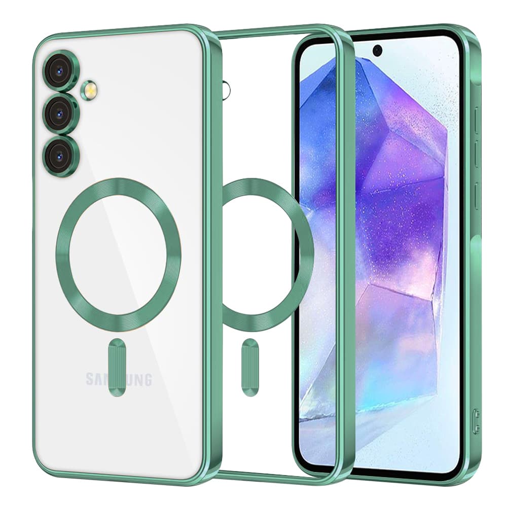 Techsuit Luxury Crystal MagSafe pro Samsung Galaxy A55 5G světle zelená - náhled 1