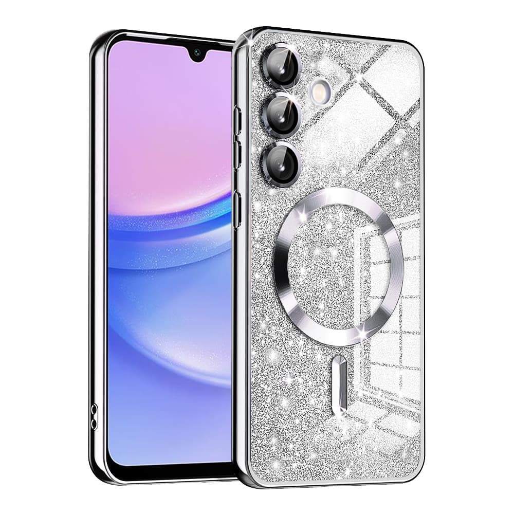 Techsuit Luxury Glitter MagSafe pro Samsung Galaxy A15 4G / A15 5G stříbrná - náhled 1