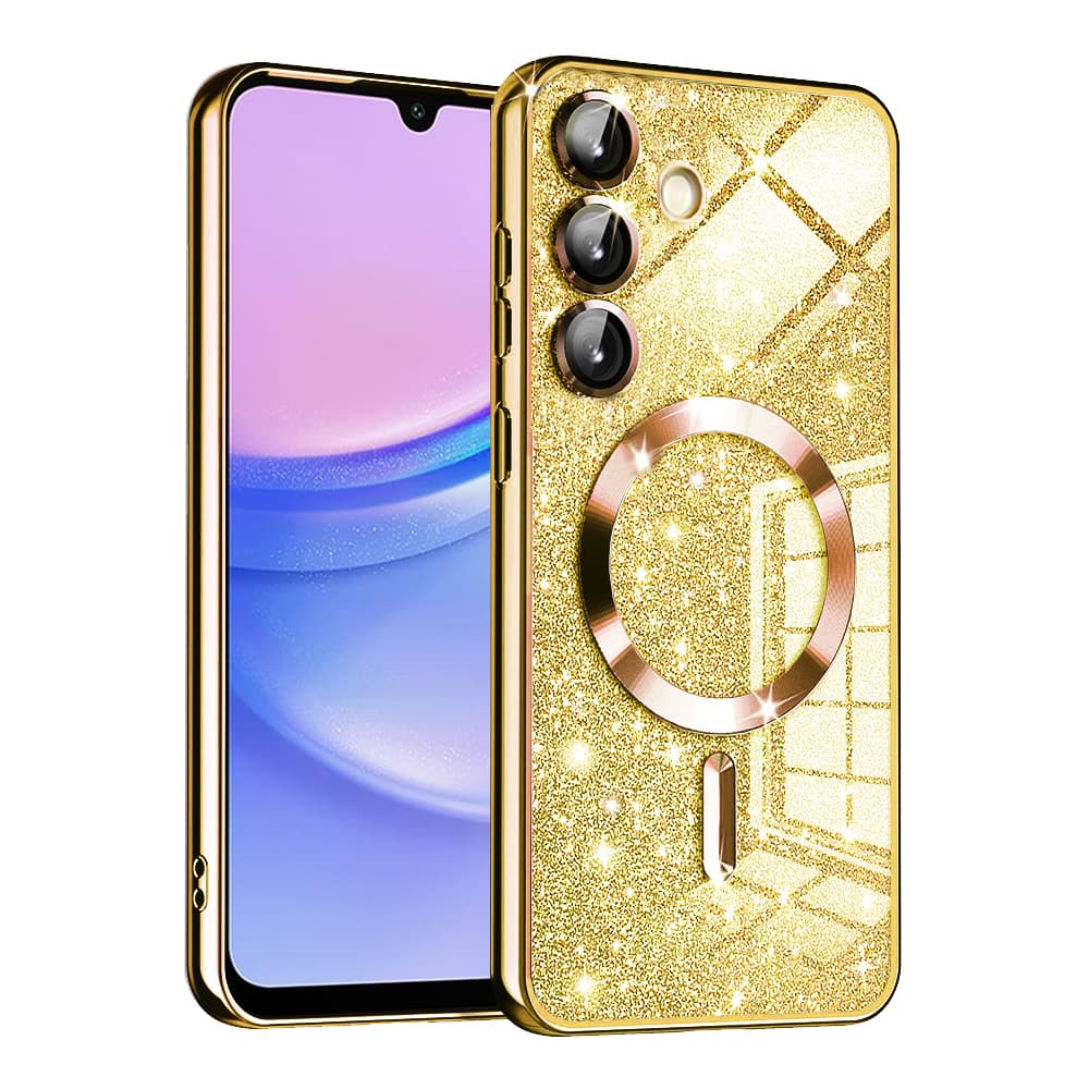 Techsuit Luxury Glitter MagSafe pro Samsung Galaxy A15 4G / A15 5G zlatý - náhled 1