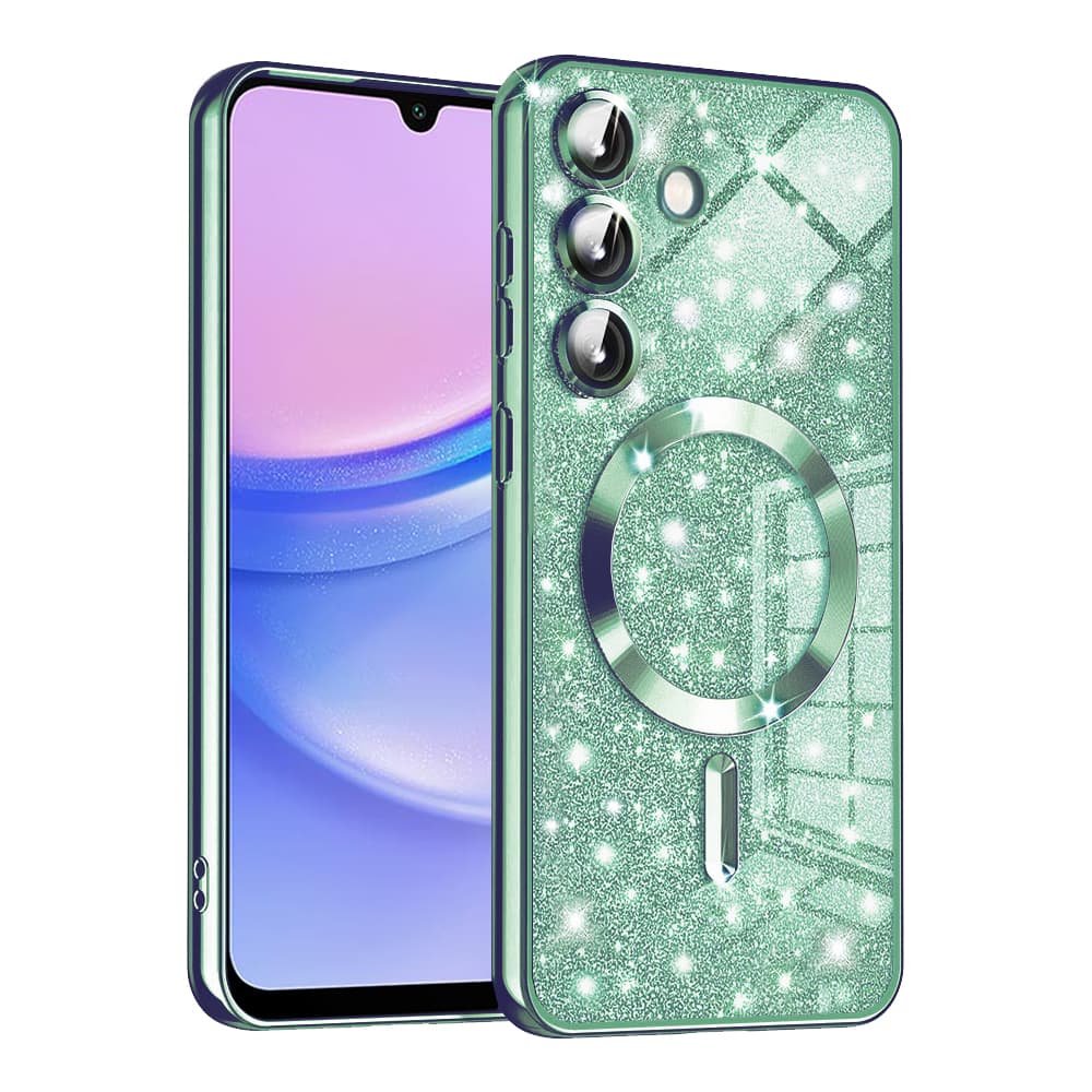 Techsuit Luxury Glitter MagSafe pro Samsung Galaxy A15 4G / A15 5G světle zelená - náhled 1
