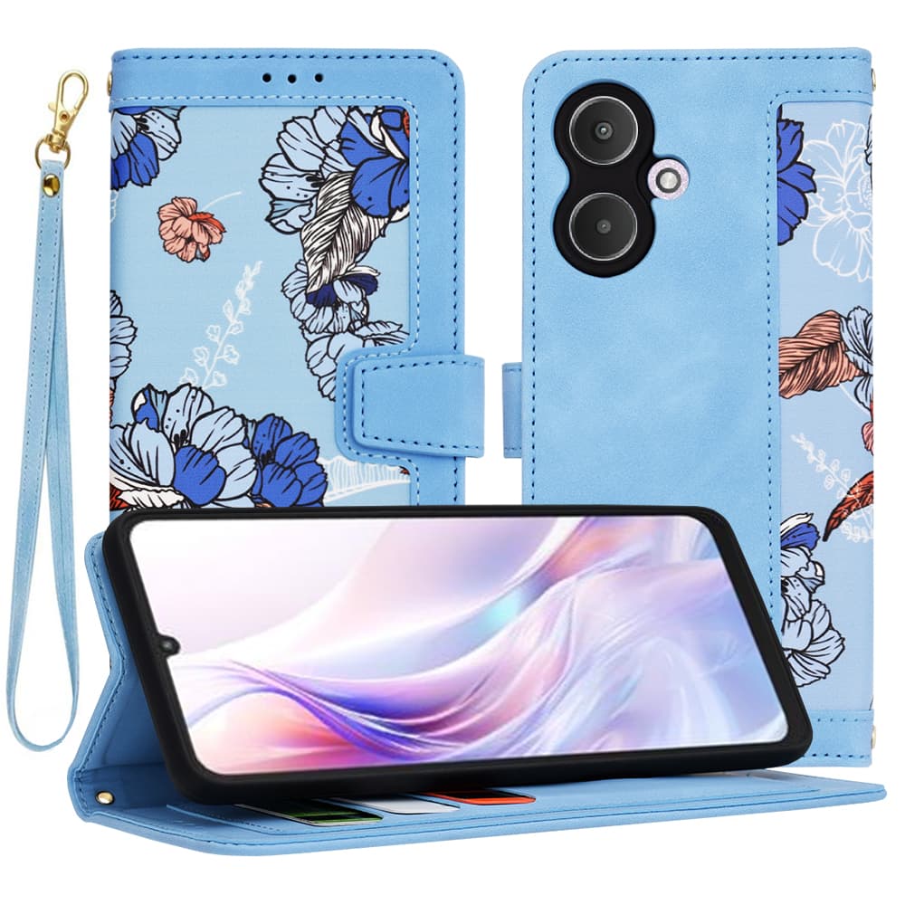 Pouzdro Techsuit FlipCraft pro Xiaomi Redmi 13C 5G v živé modré - náhled 1
