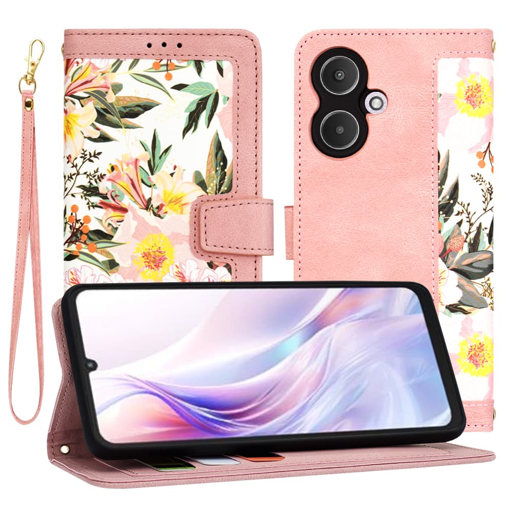 Pouzdro Techsuit FlipCraft pro Xiaomi Redmi 13C 5G růžové Sweetheart - náhled 1