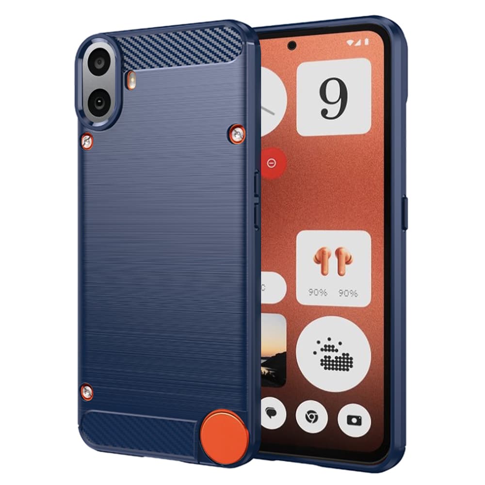 Techsuit Carbon Silicone Nothing CMF Phone 1 modrý - náhled 1