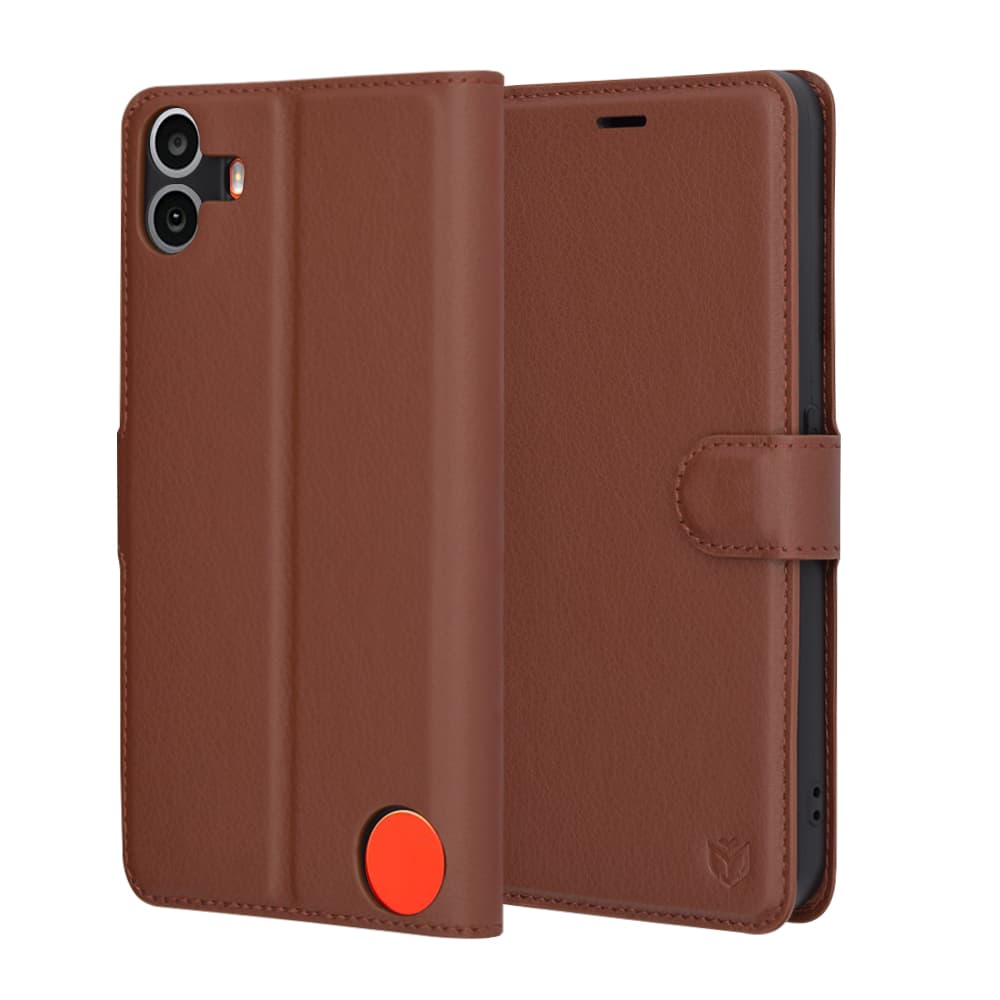 Kožené pouzdro Techsuit Nothing CMF Phone 1 hnědé - náhled 1
