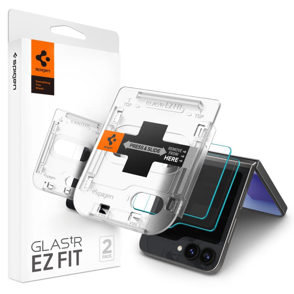 Spigen Glas.tR EZ-FIT (2 balení) Samsung Galaxy Z Flip6 / Flip7 FE čirý - náhled 1