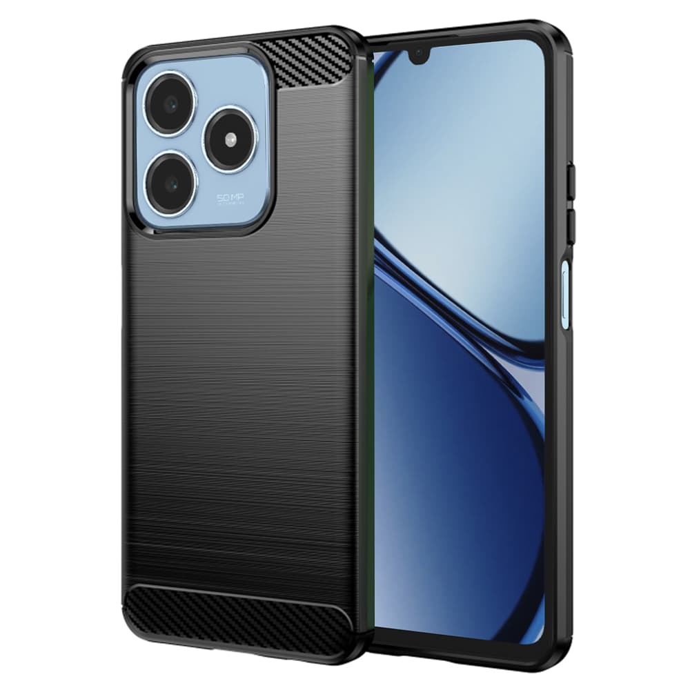 Techsuit Carbon Silicone pro Realme C61 Realme C63 černý - náhled 1