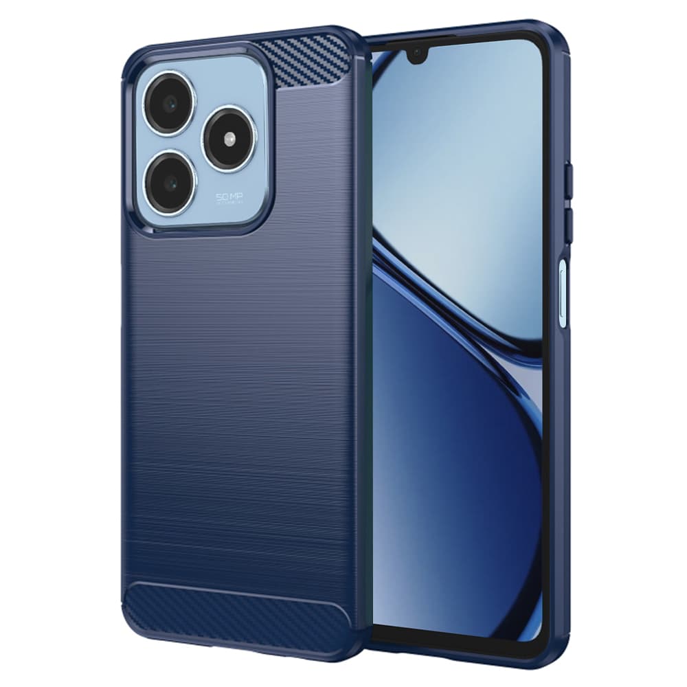 Techsuit Carbon Silicone pro Realme C61 Realme C63 modrá - náhled 1