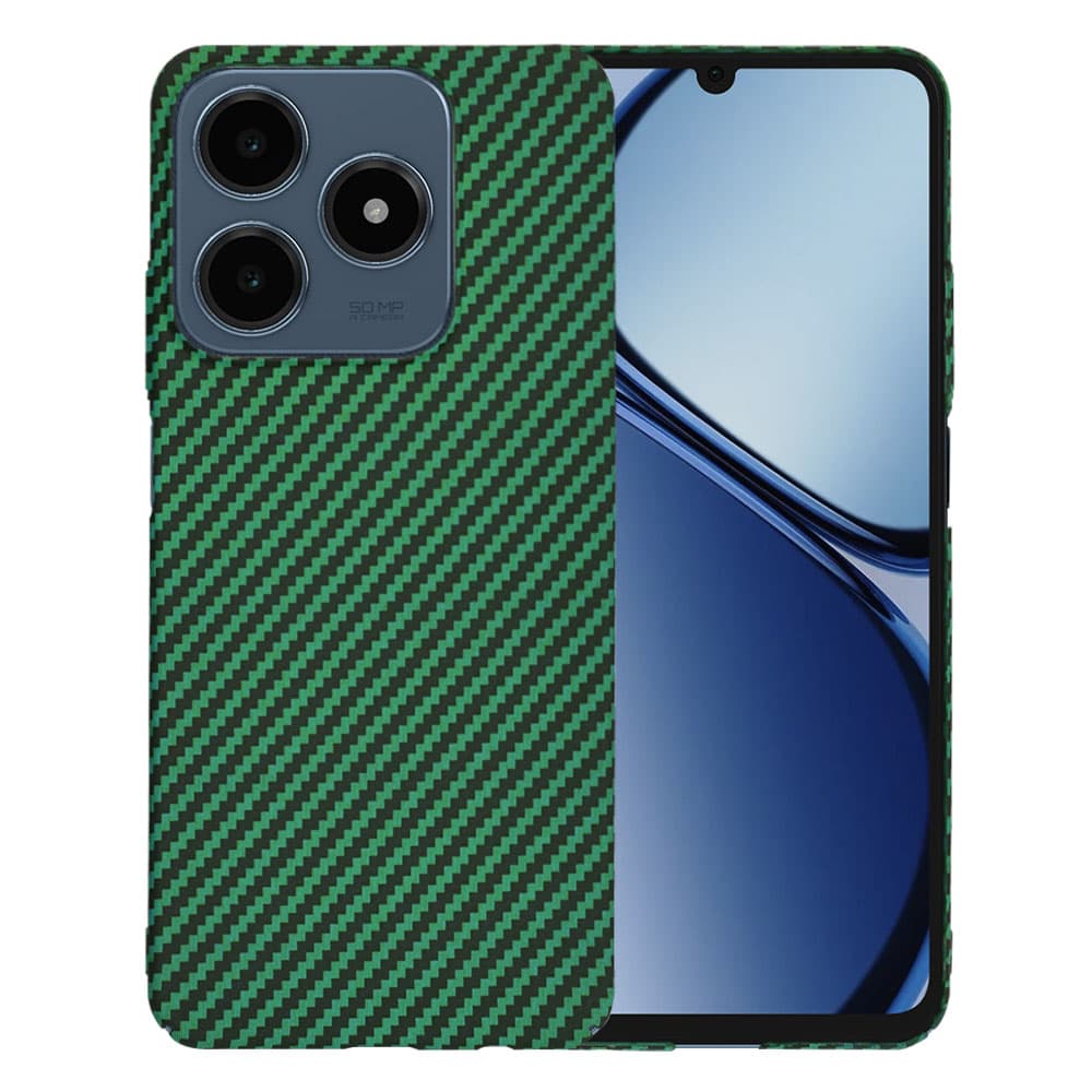 Pouzdro Techsuit Carbonite FiberShell pro Realme C61 C63 zelené - náhled 1