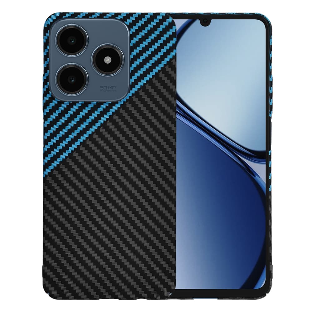Pouzdro Techsuit Carbonite FiberShell pro Realme C61 C63 modrý Pulse - náhled 1