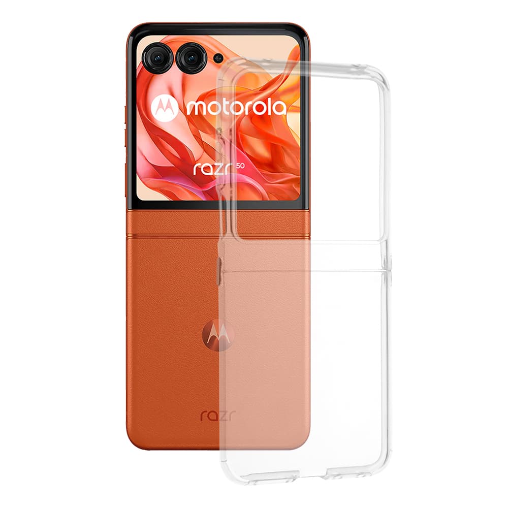 Techsuit silikonové pouzdro Motorola Razr 50 Razr 60 průhledné - náhled 1