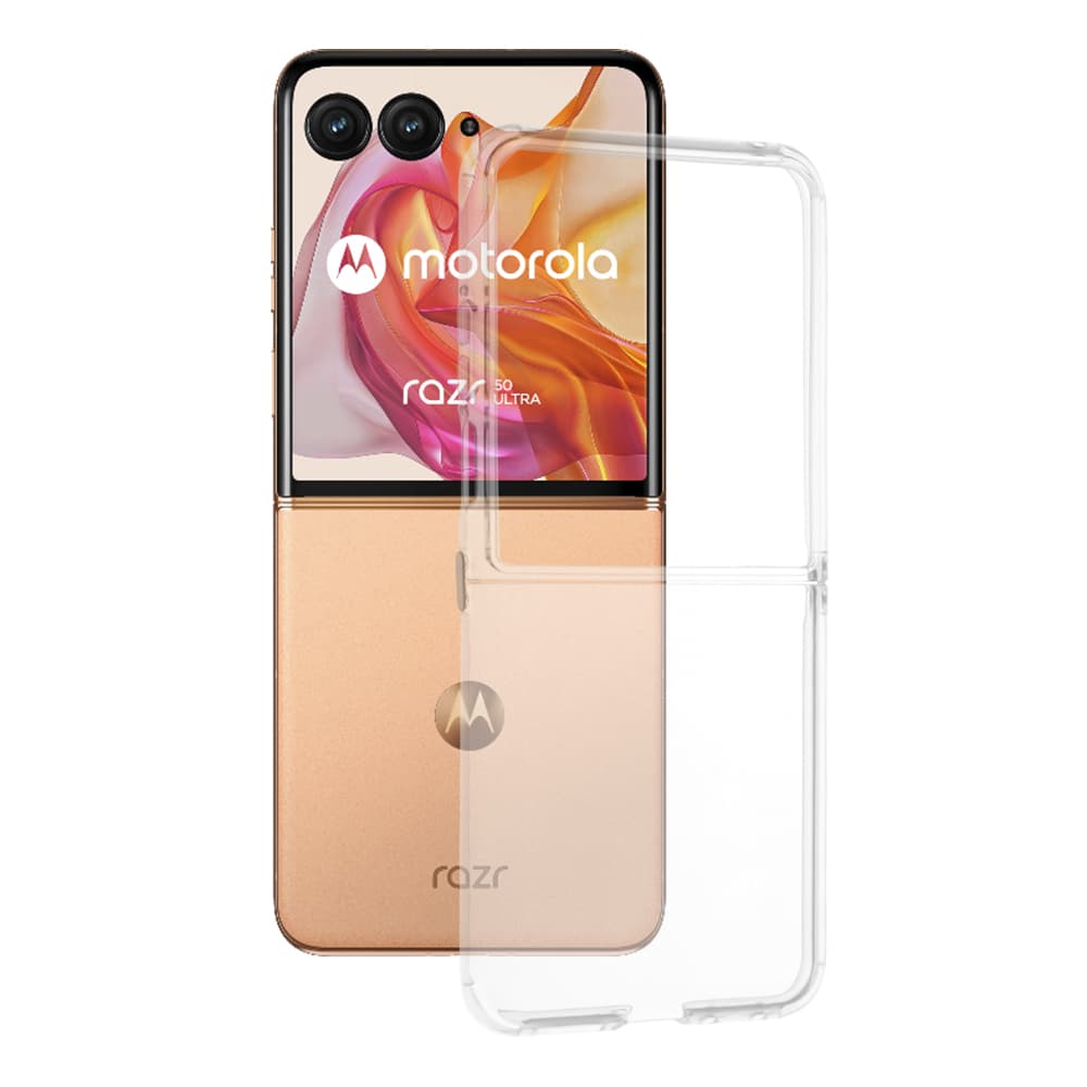 Techsuit silikonové pouzdro Motorola Razr 50 Ultra průhledné - náhled 1