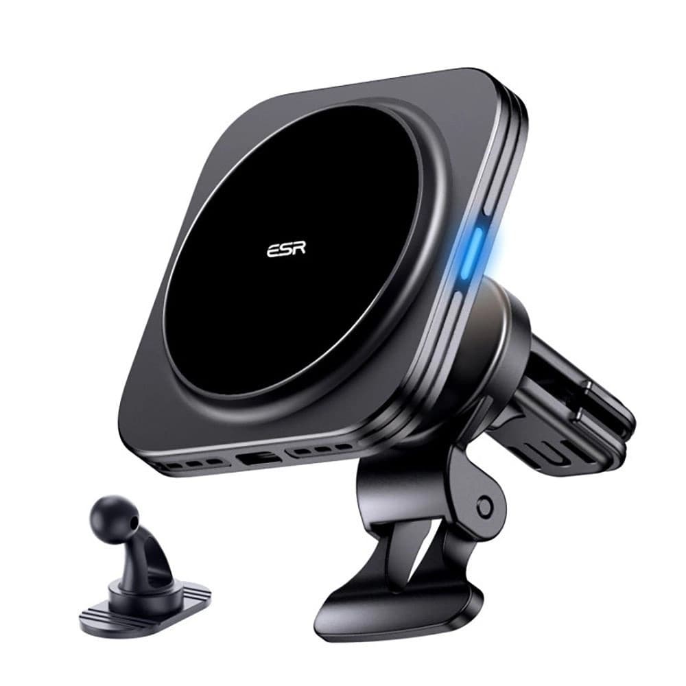 ESR Car Holder s bezdrátovým nabíjením Qi2 HaloLock pro ventilaci černý - náhled 1