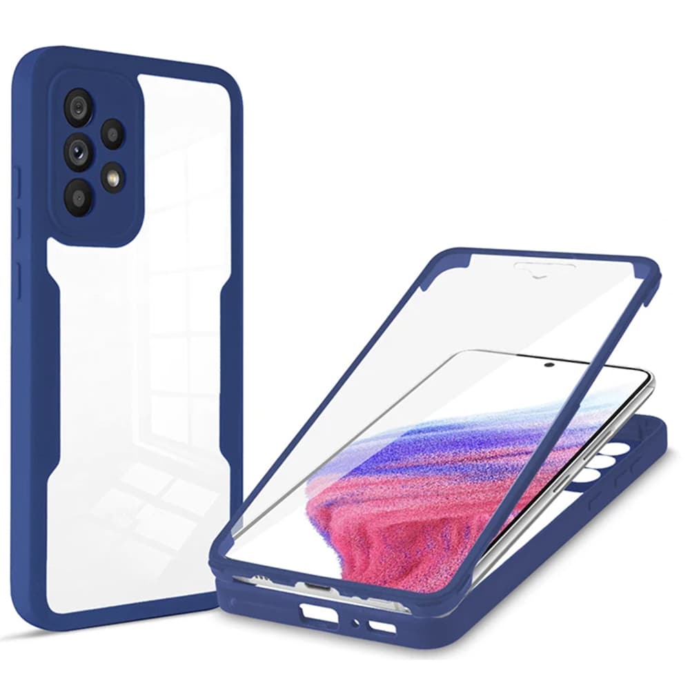 Techsuit ColorVerse 360 Series + Ochranná fólie Samsung Galaxy A53 5G modrá - náhled 1